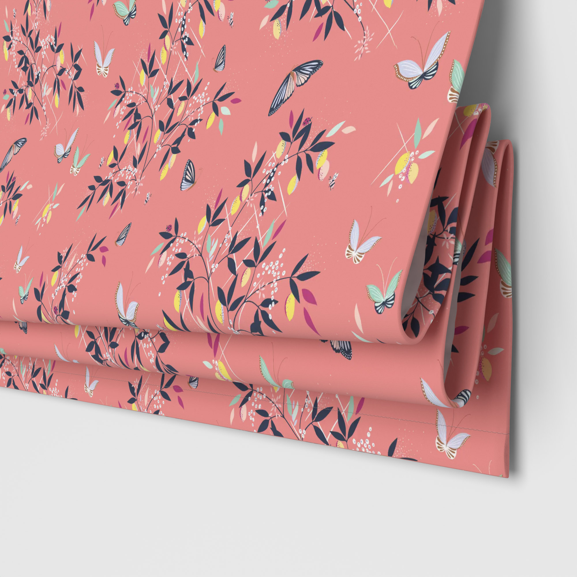 Sara Miller Butterflies & Trellis Peach Motorised