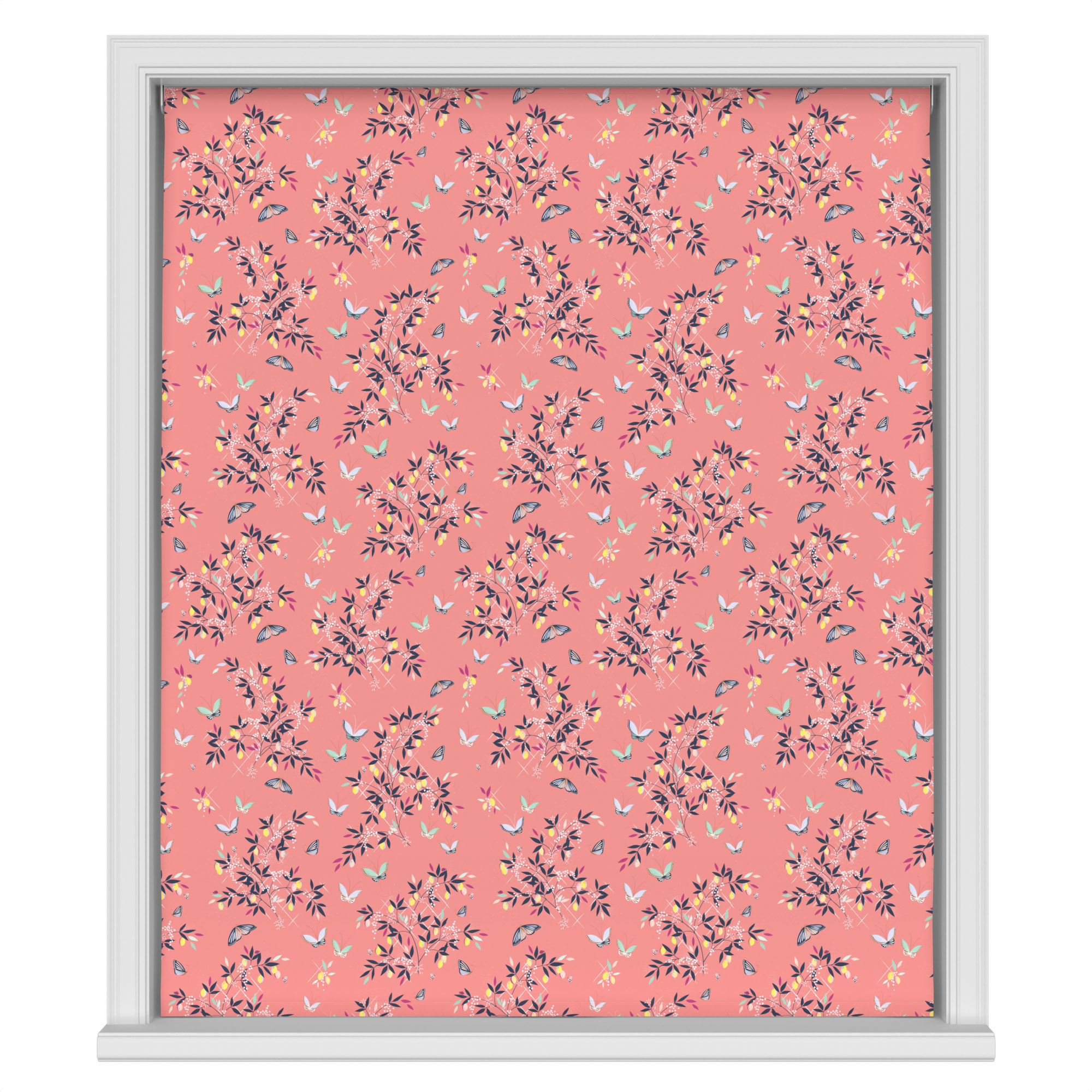 Sara Miller Butterflies & Trellis Peach Motorised - Image 2