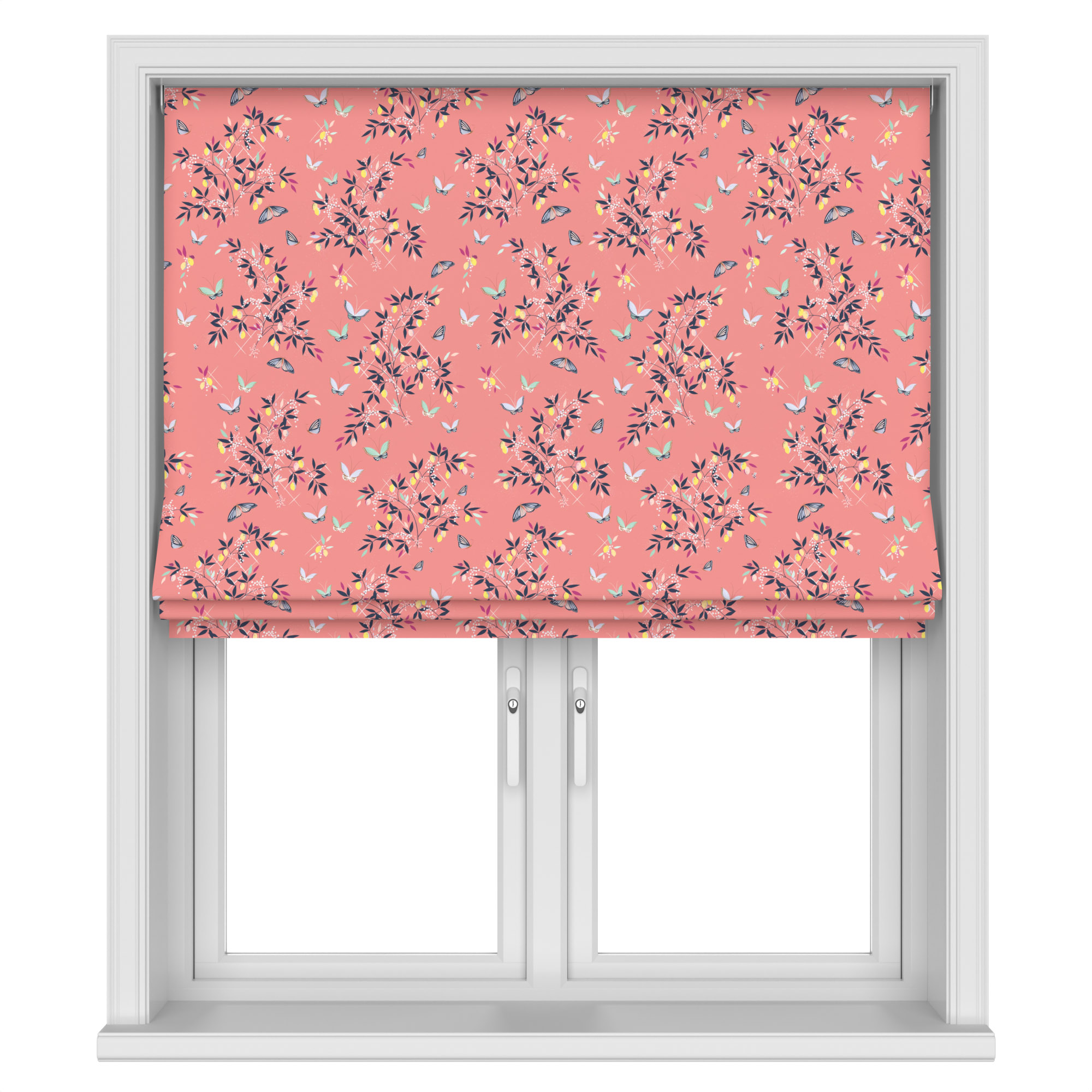 Sara Miller Butterflies & Trellis Peach Motorised - Image 3