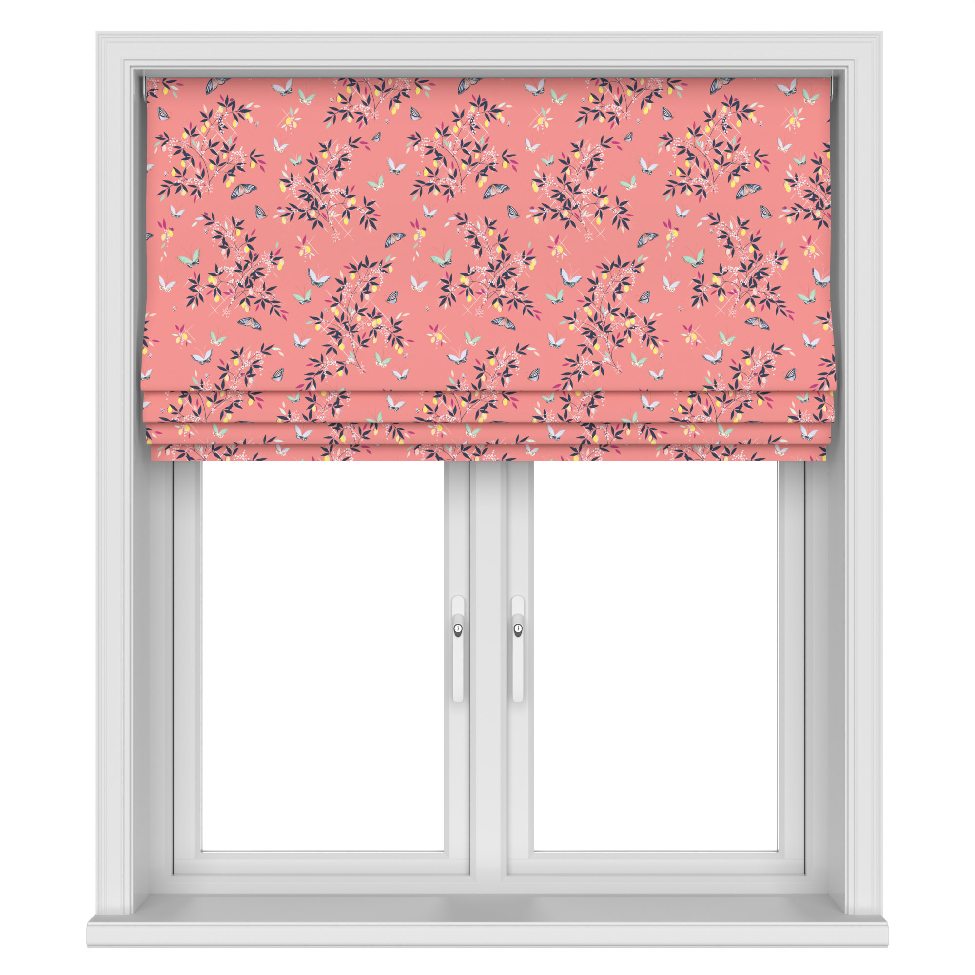 Sara Miller Butterflies & Trellis Peach Motorised - Image 4