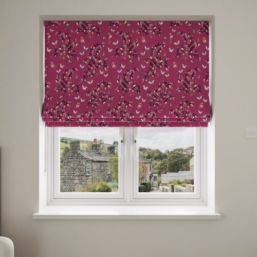 Sara Miller Butterflies & Trellis Purple