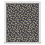 Sara Miller Etched Leaves Deep Navy Motorised