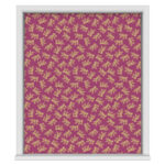 Sara Miller Etched Leaves Fuchsia Motorised