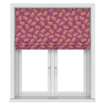 Sara Miller Etched Leaves Fuchsia Motorised