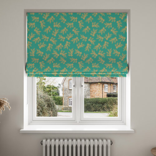 Sara Miller Etched Leaves Green