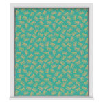 Sara Miller Etched Leaves Green No Drill