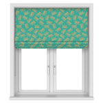 Sara Miller Etched Leaves Green No Drill