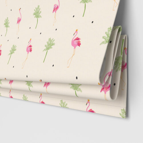 Sara Miller Flamingo Cream Motorised