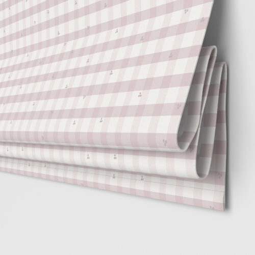 Laura Ashley Alphabet Gingham Pink Motorised