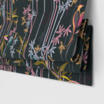 Sara Miller Linear Bamboo Dark Green Motorised