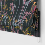 Sara Miller Linear Bamboo Dark Green