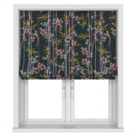 Sara Miller Linear Bamboo Dark Green Motorised