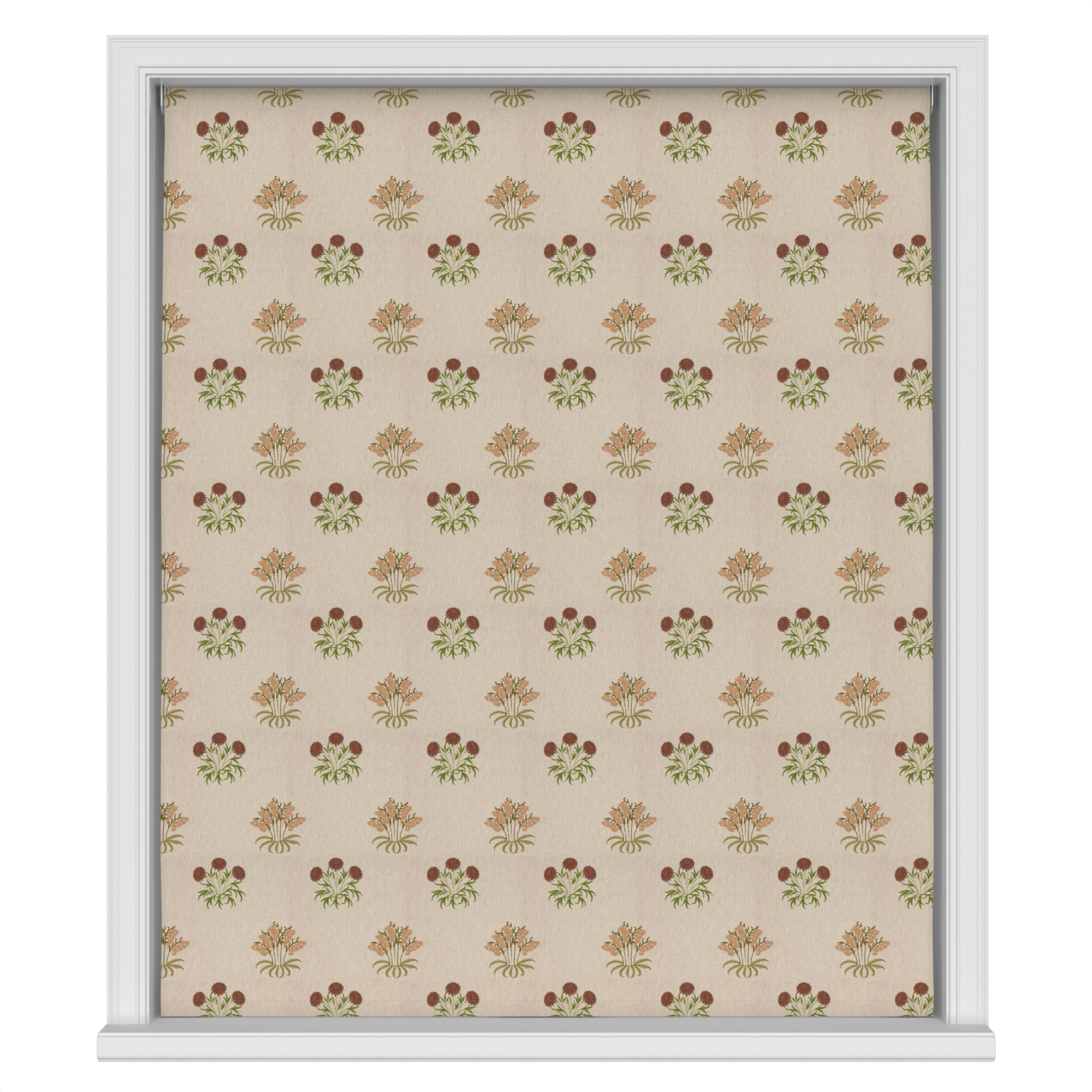 William Morris At Home Lily Flower Embroidery Madder Motorised - Image 2