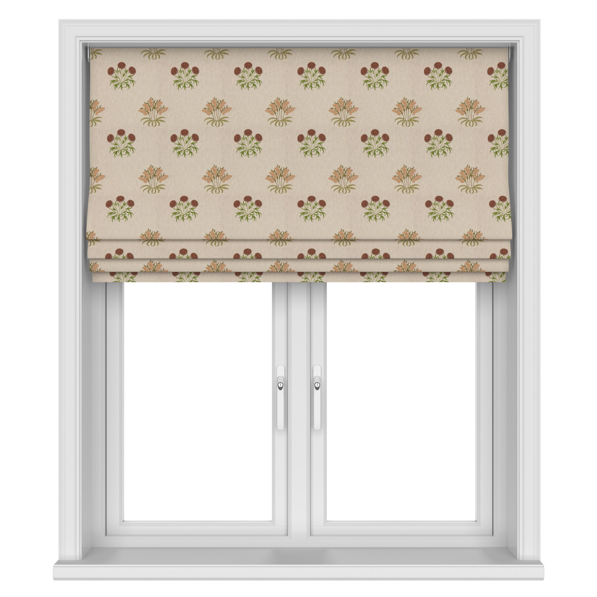 William Morris At Home Lily Flower Embroidery Madder Motorised - Image 4