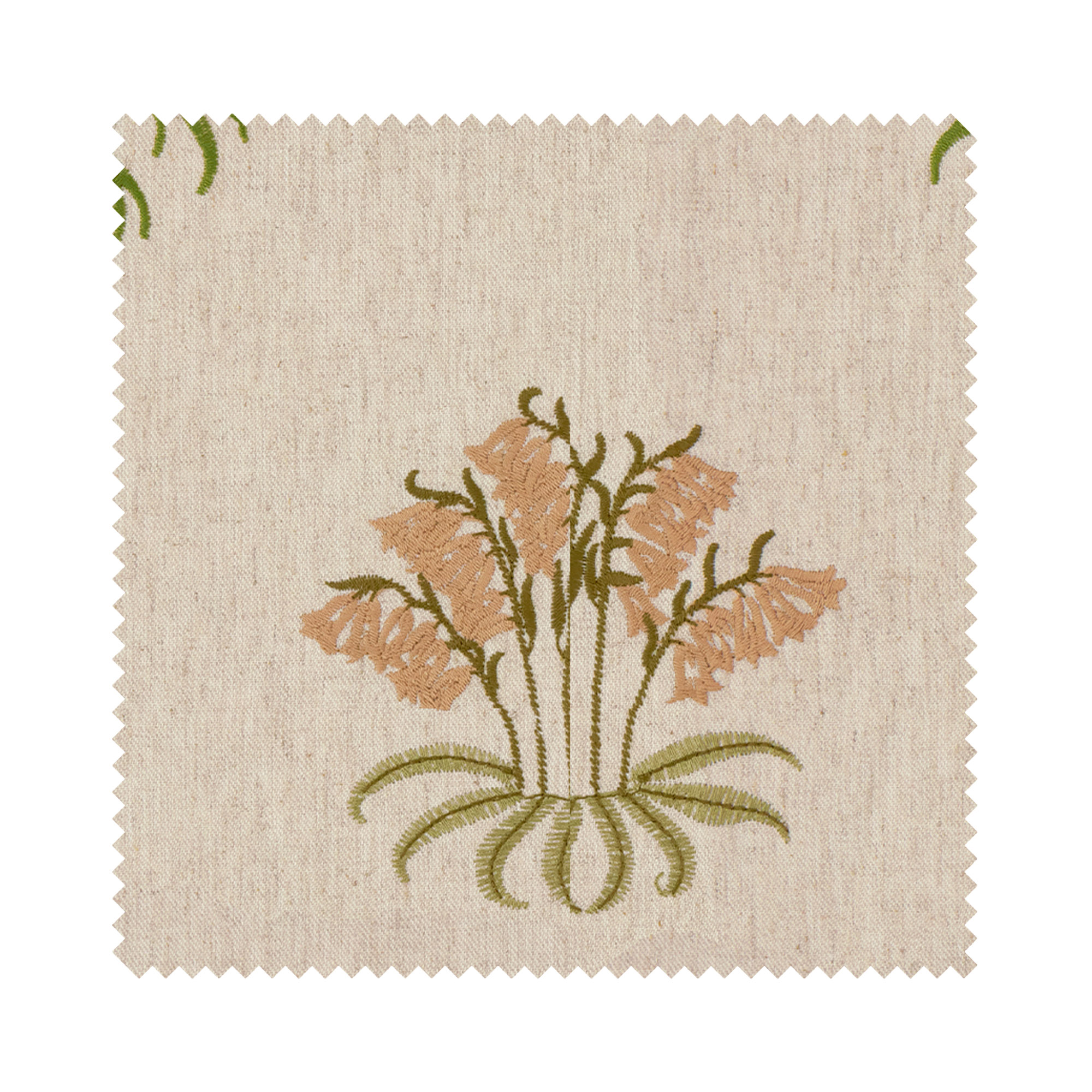 William Morris At Home Lily Flower Embroidery Madder Motorised - Image 6