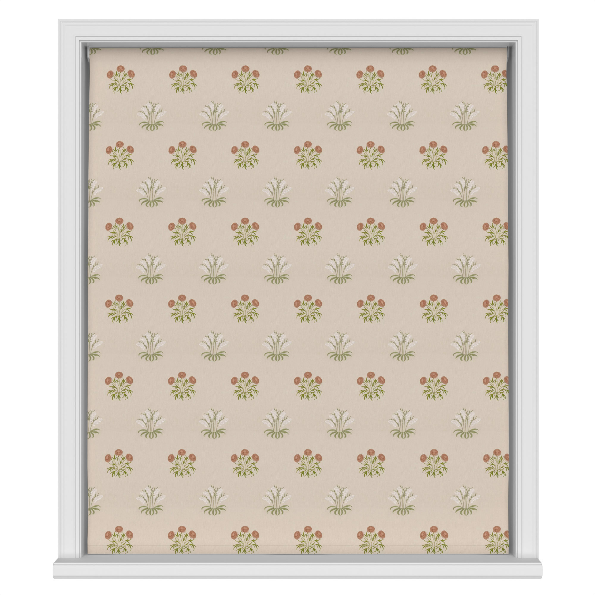 William Morris At Home Lily Flower Embroidery Nettle Motorised - Image 4