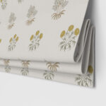 William Morris At Home Lily Flower Embroidery Ochre Motorised