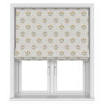 William Morris At Home Lily Flower Embroidery Ochre Motorised