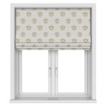 William Morris At Home Lily Flower Embroidery Ochre Motorised