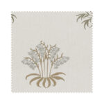 William Morris At Home Lily Flower Embroidery Ochre