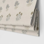 William Morris At Home Lily Flower Embroidery Woad Motorised