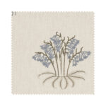 William Morris At Home Lily Flower Embroidery Woad