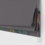 Sara Miller Peony Border Dark Grey