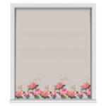 Sara Miller Peony Border Pale Grey Motorised