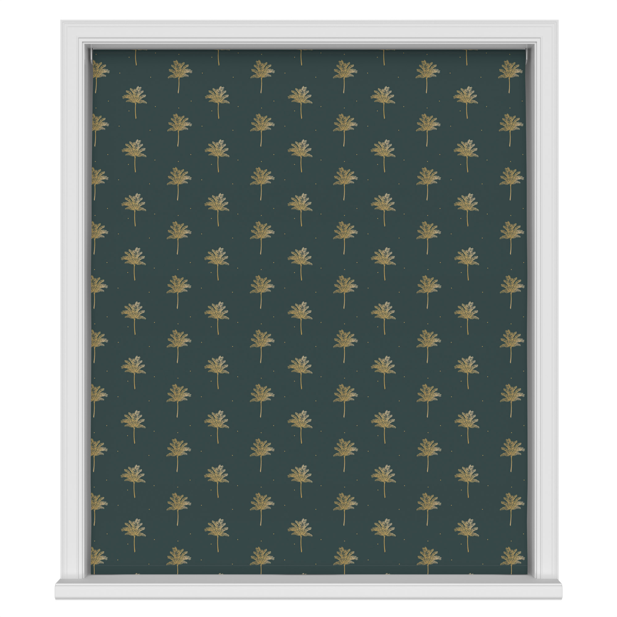 Sara Miller Small Palm Tree Forest Green Motorised - Image 2