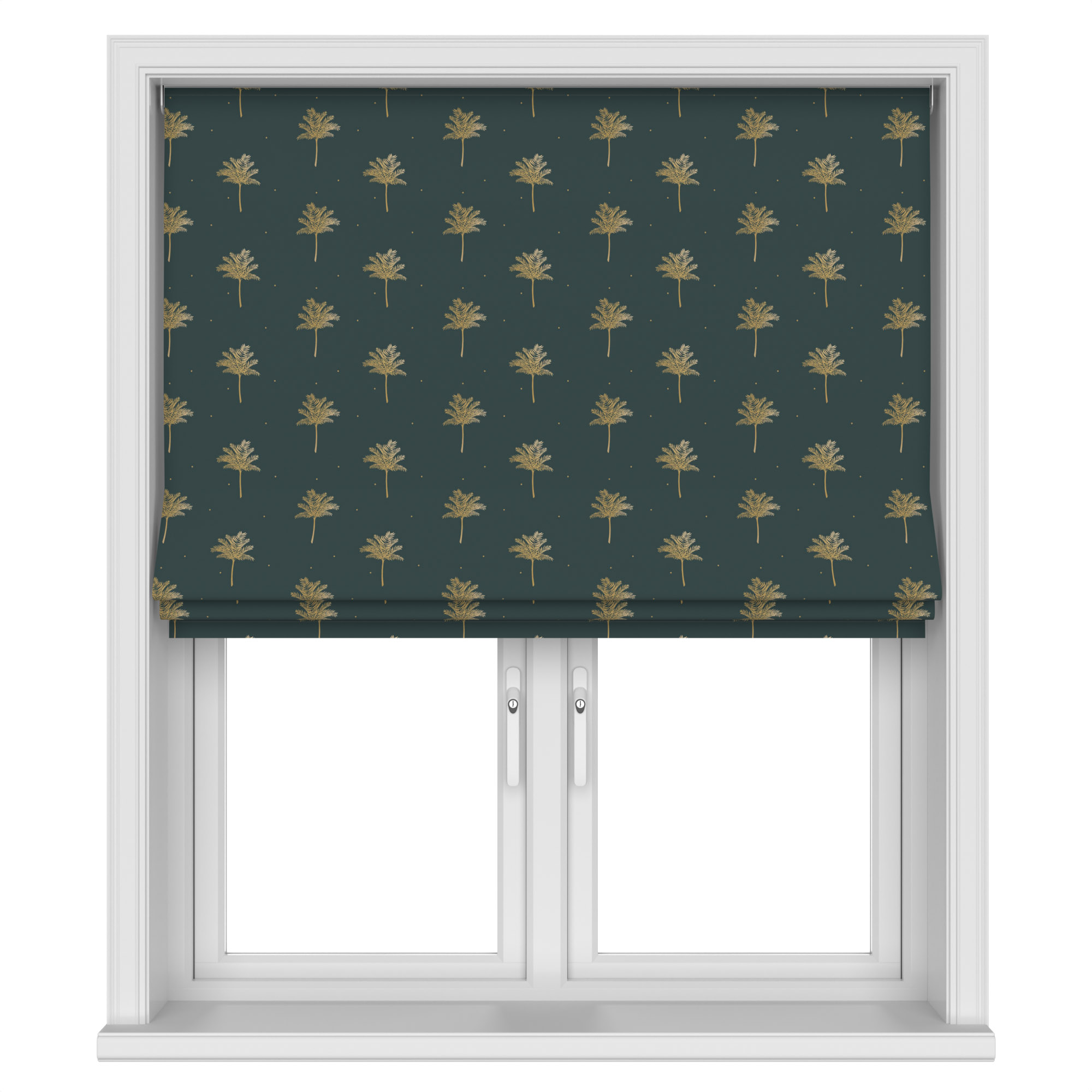 Sara Miller Small Palm Tree Forest Green Motorised - Image 3