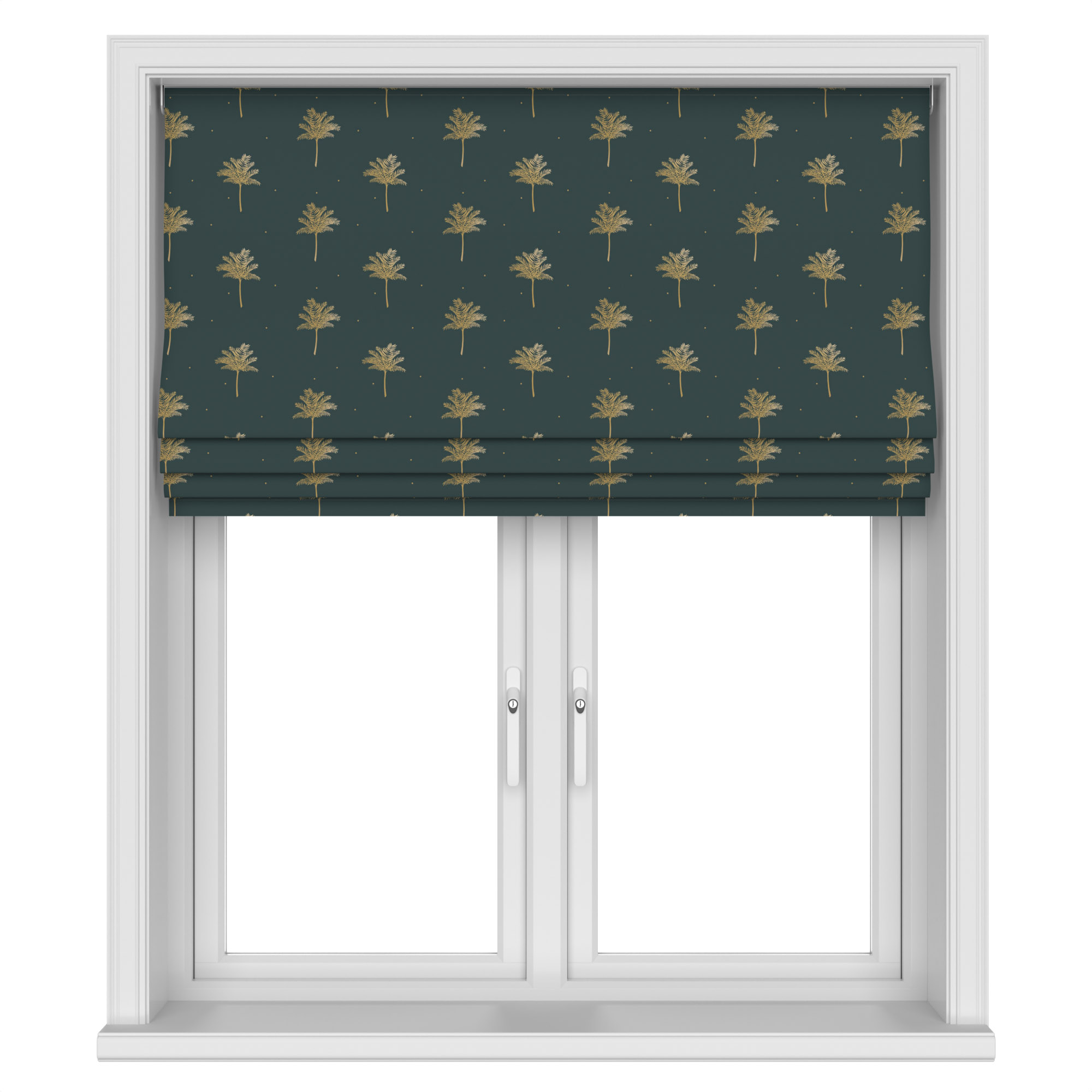 Sara Miller Small Palm Tree Forest Green Motorised - Image 4