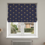 Sara Miller Small Palm Tree Navy No Drill