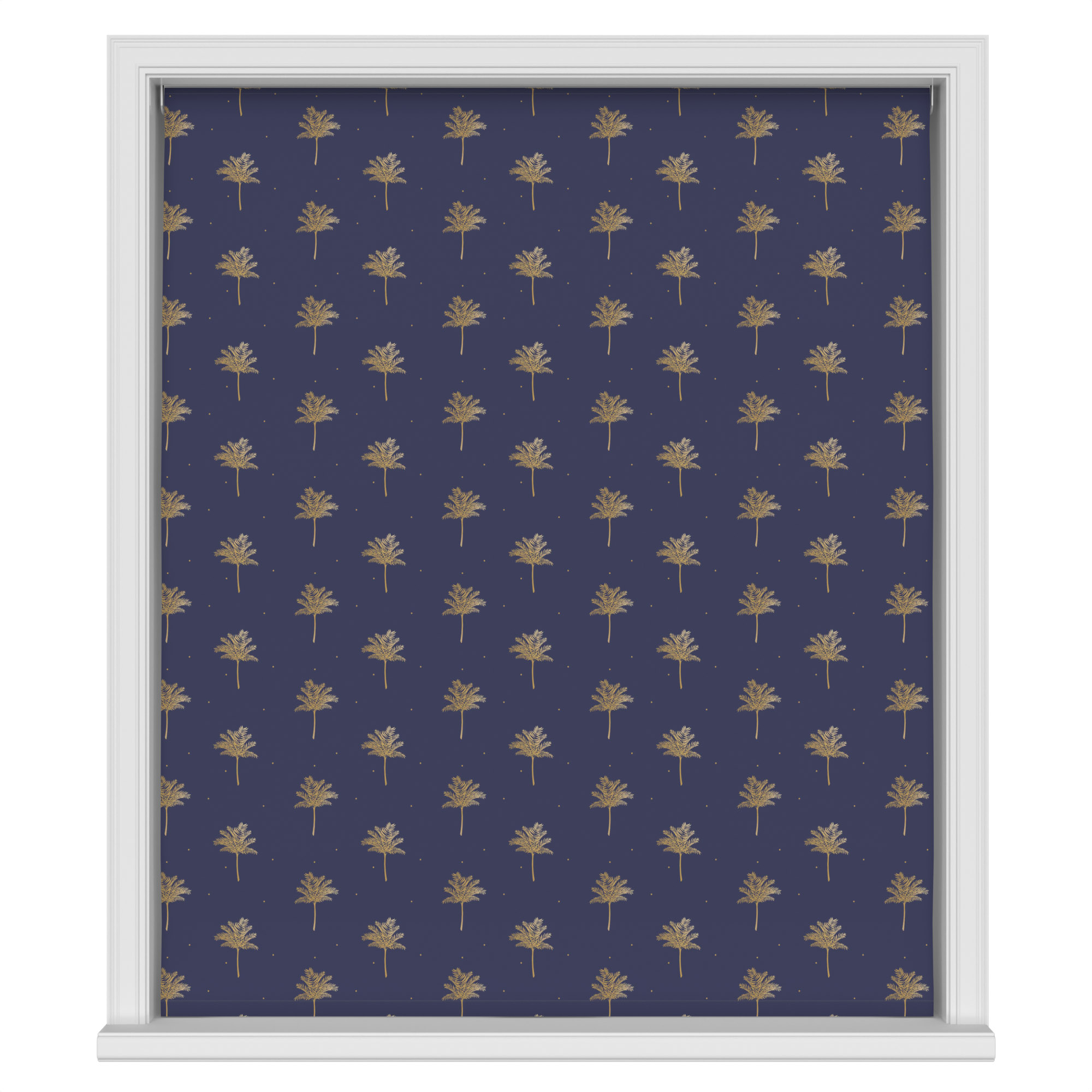 Sara Miller Small Palm Tree Navy Motorised - Image 2