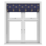 Sara Miller Small Palm Tree Navy No Drill