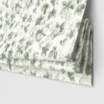 Laura Ashley Autumn Leaves Sage Green Motorised