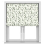 Laura Ashley Autumn Leaves Sage Green Motorised