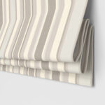 Laura Ashley Awning Stripe Dove Grey Motorised