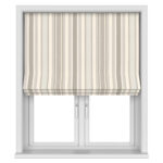 Laura Ashley Awning Stripe Dove Grey Motorised