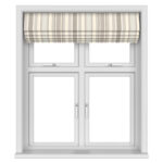 Laura Ashley Awning Stripe Dove Grey Motorised