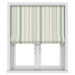 Laura Ashley Awning Stripe Smoke Green Motorised
