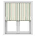 Laura Ashley Awning Stripe Smoke Green No Drill
