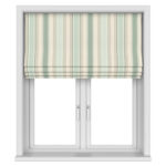 Laura Ashley Awning Stripe Smoke Green Motorised