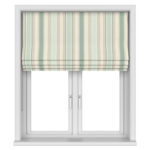 Laura Ashley Awning Stripe Smoke Green No Drill