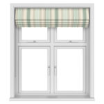 Laura Ashley Awning Stripe Smoke Green No Drill
