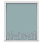 Sara Miller Botanic Paradise Border Dusky Blue Motorised