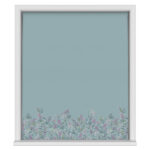 Sara Miller Botanic Paradise Border Dusky Blue No Drill