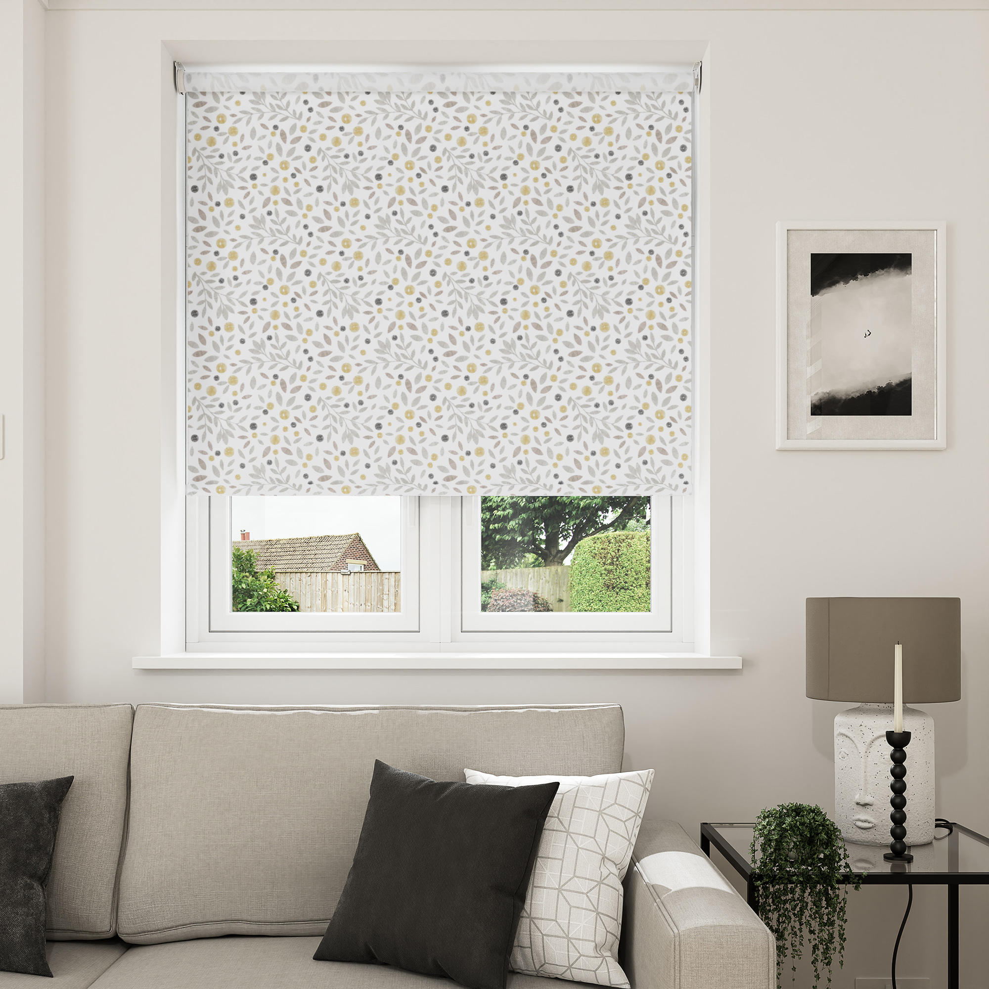 Cotton Flower Ochre Motorised - Image 7