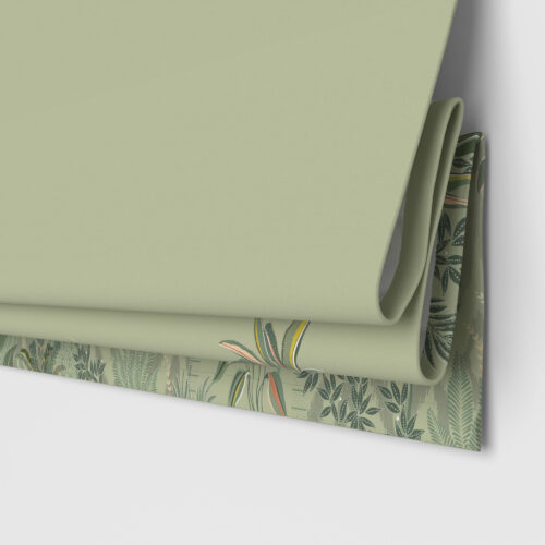 Sara Miller Palm Garden Border Soft Olive Motorised