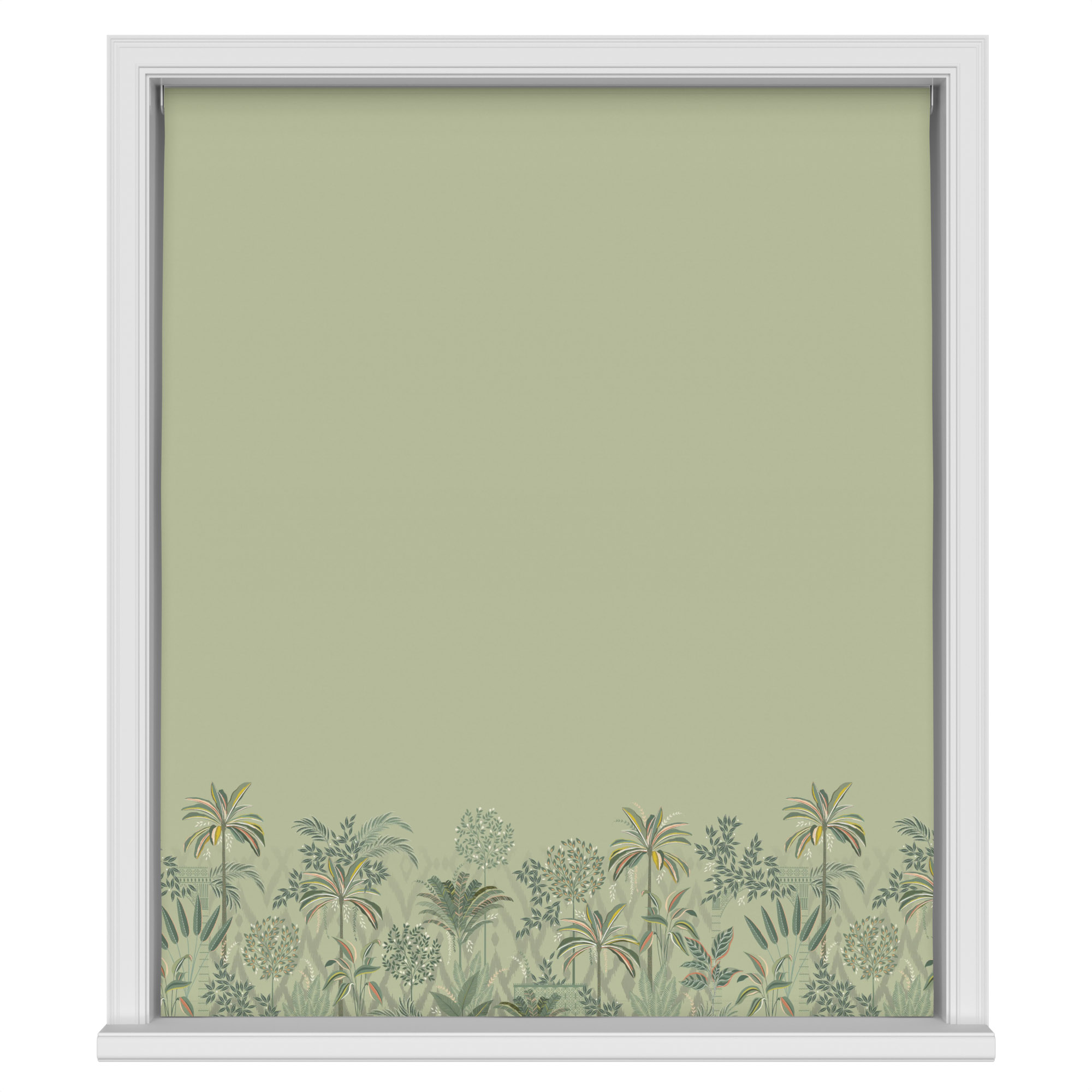 Sara Miller Palm Garden Border Soft Olive Motorised - Image 2