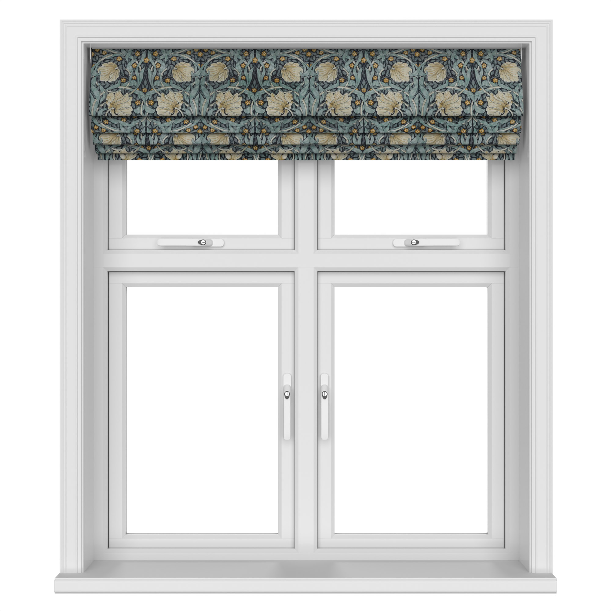 William Morris At Home Pimpernel Velvet Indigo Motorised - Image 5